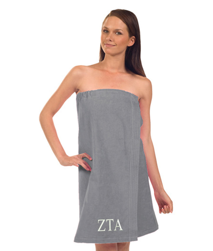 Zeta Tau Alpha Terry Velour Spa Wrap