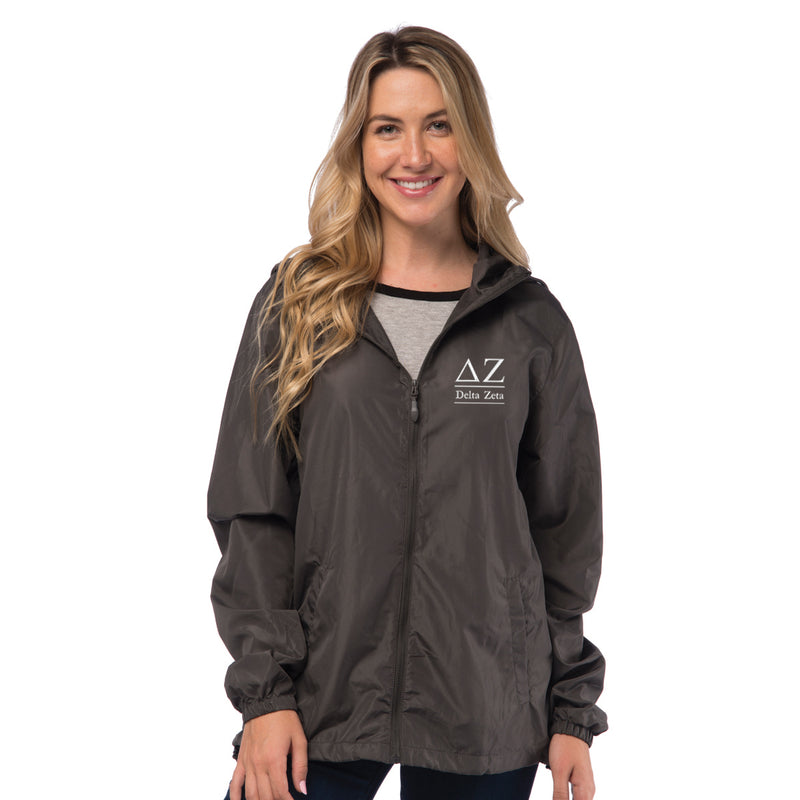 Delta Zeta Lightweight Windbreaker Jacket